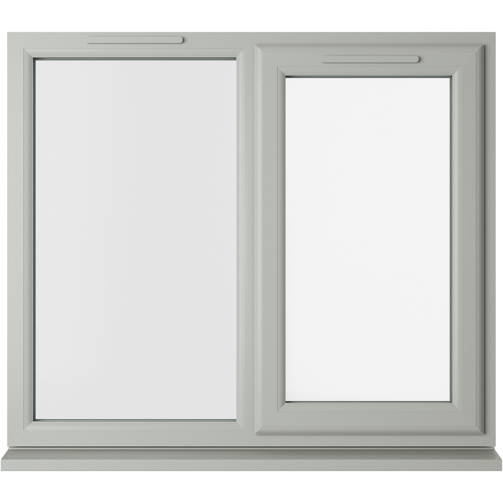Crystal Agate and White RH Side Hung Next to a Fixed Clear Triple Glazed Window 1109 x 1115mm Image 1