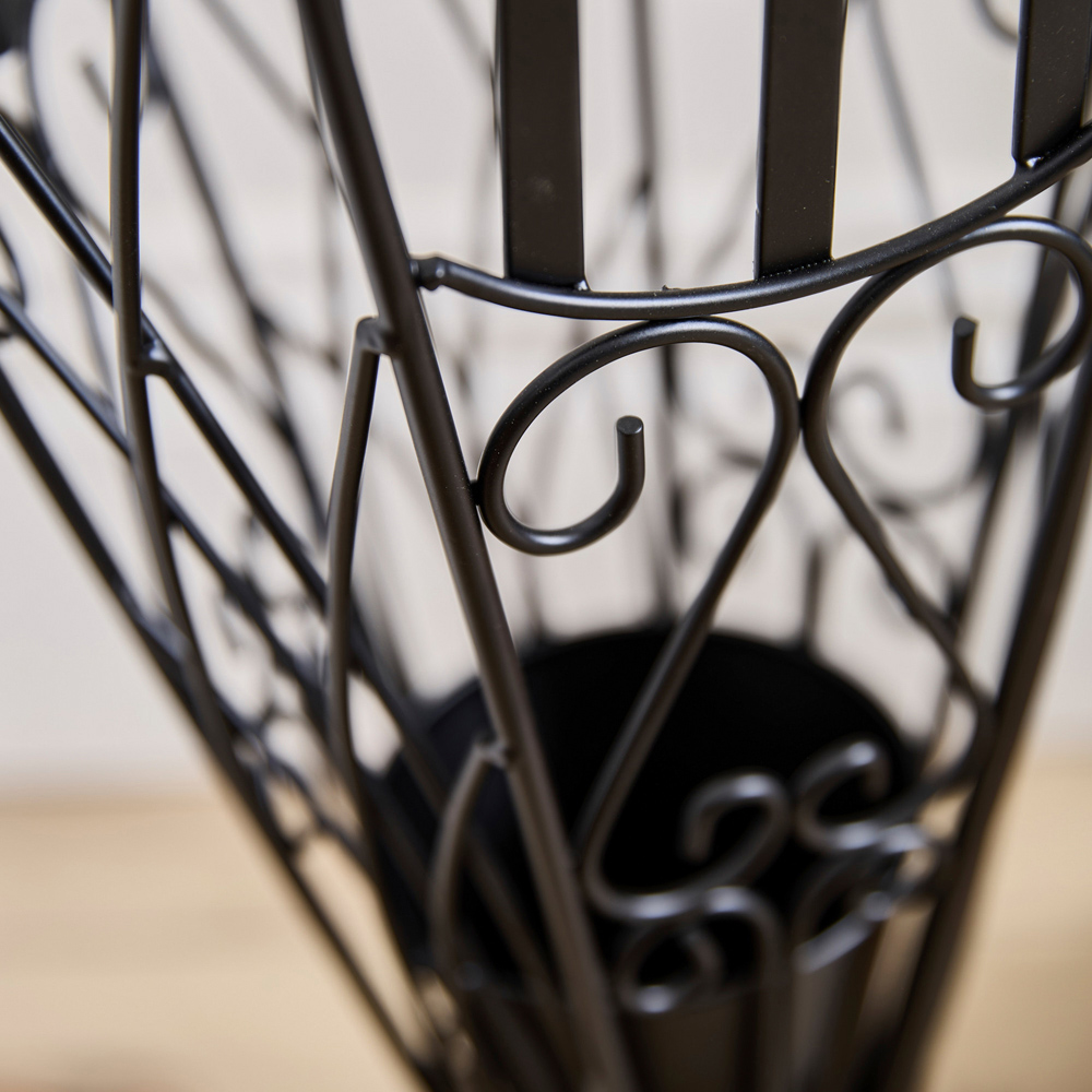 Dibor Black Iron Umbrella Stand Image 5