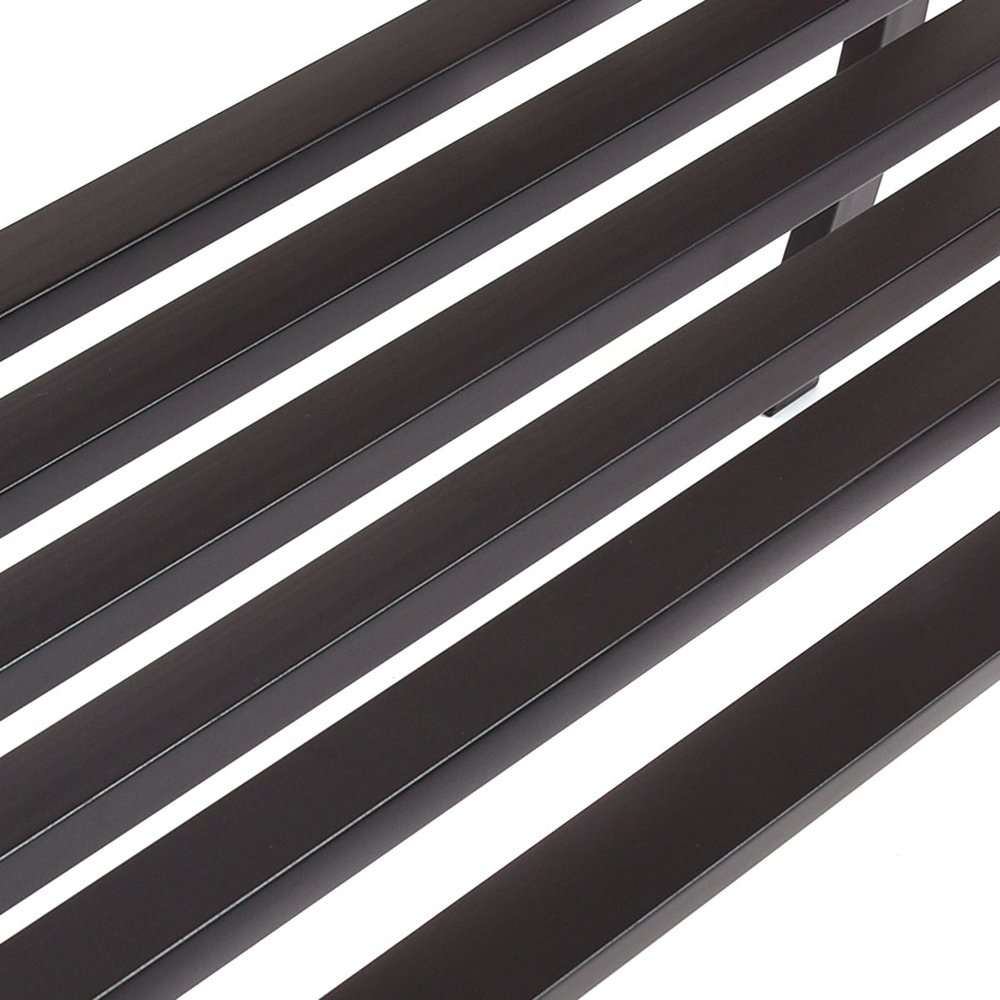 Costway Steel Streak Design Garden Bench Image 5