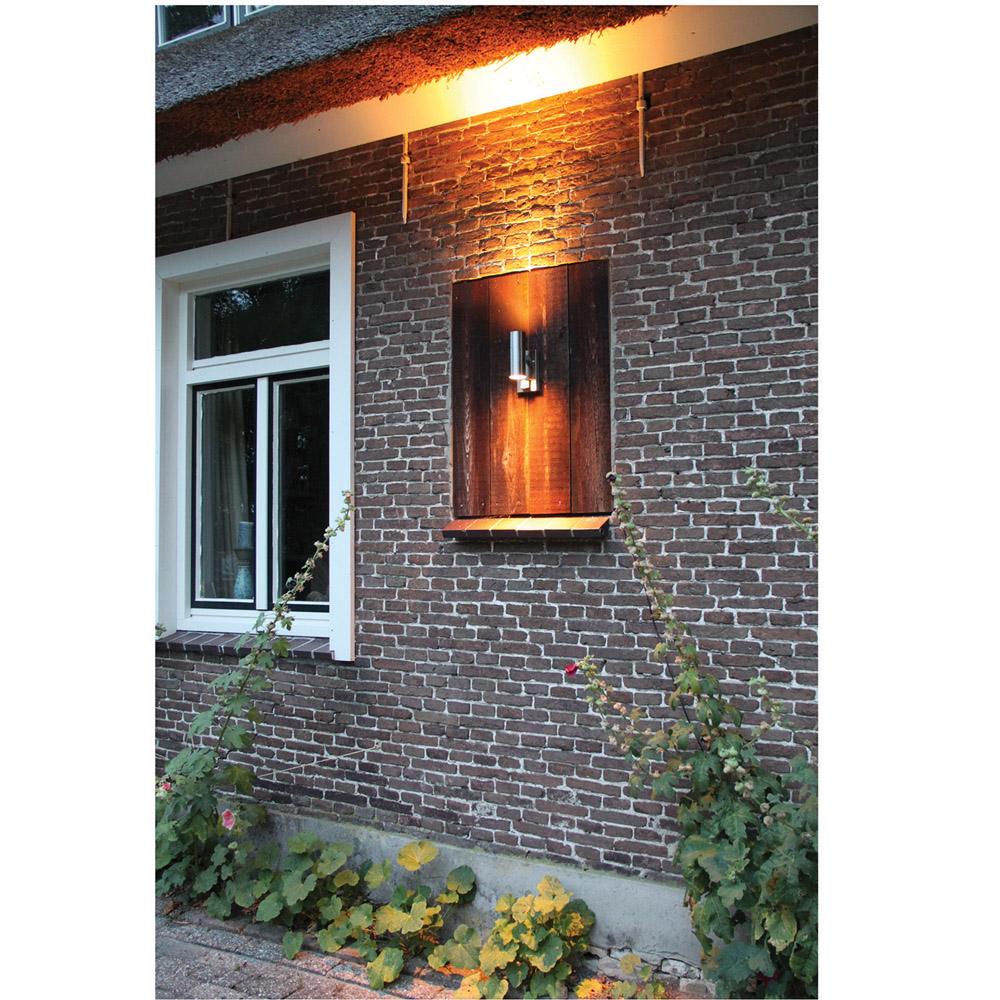 Luxform Eden Stainless Steel Wall Light with PIR Image 3