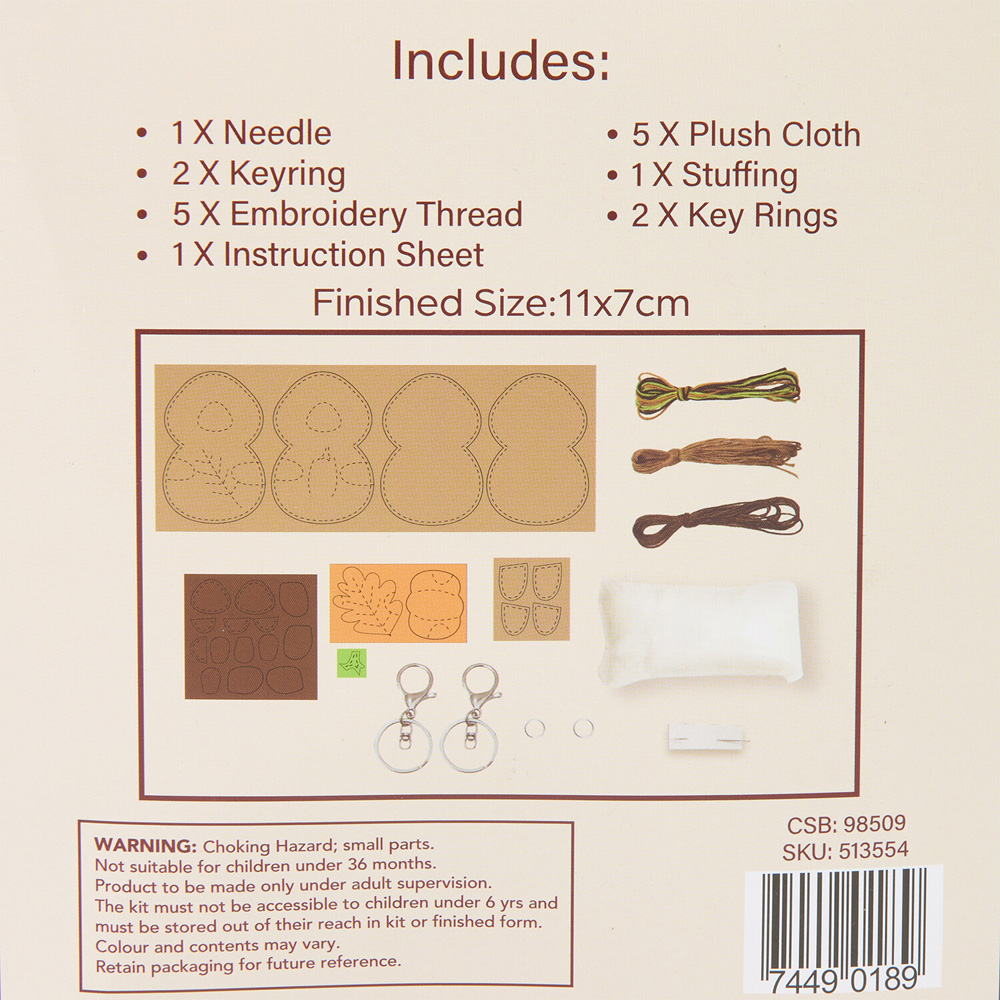 Make Your Own Capybara Keyrings Kit Image 4