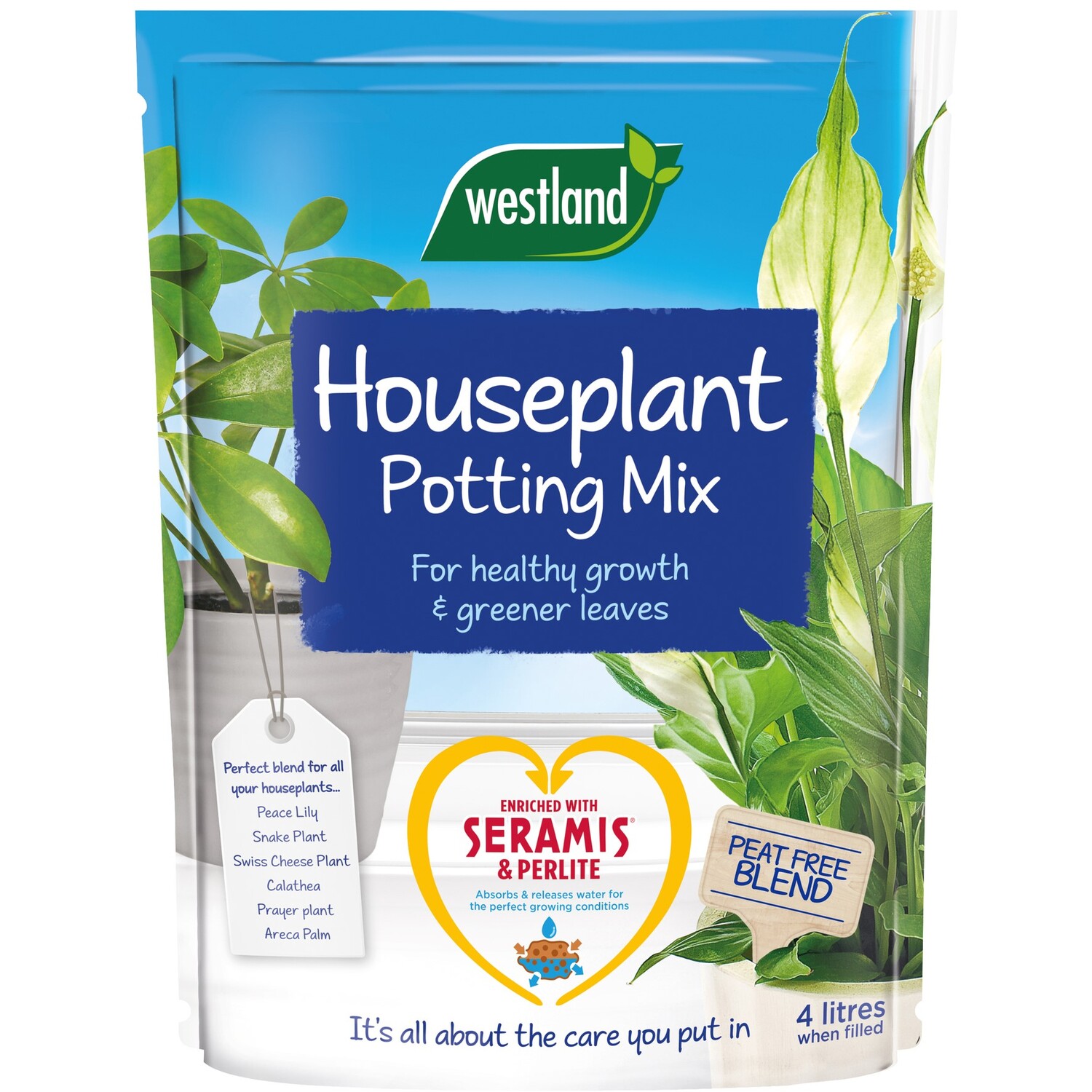 Houseplant Peat Free Mix - 4l Image 1