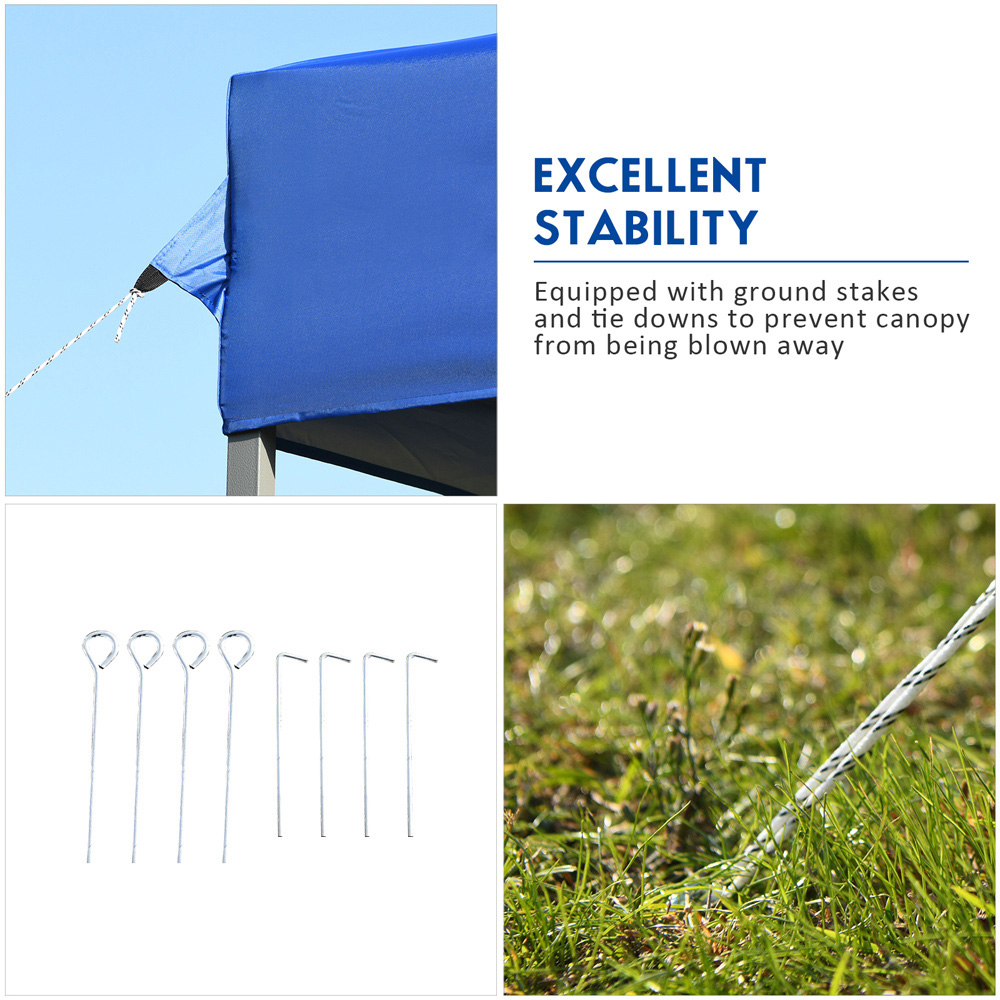 Costway 3 x 3m Blue Pop Up Canopy Tent Image 5