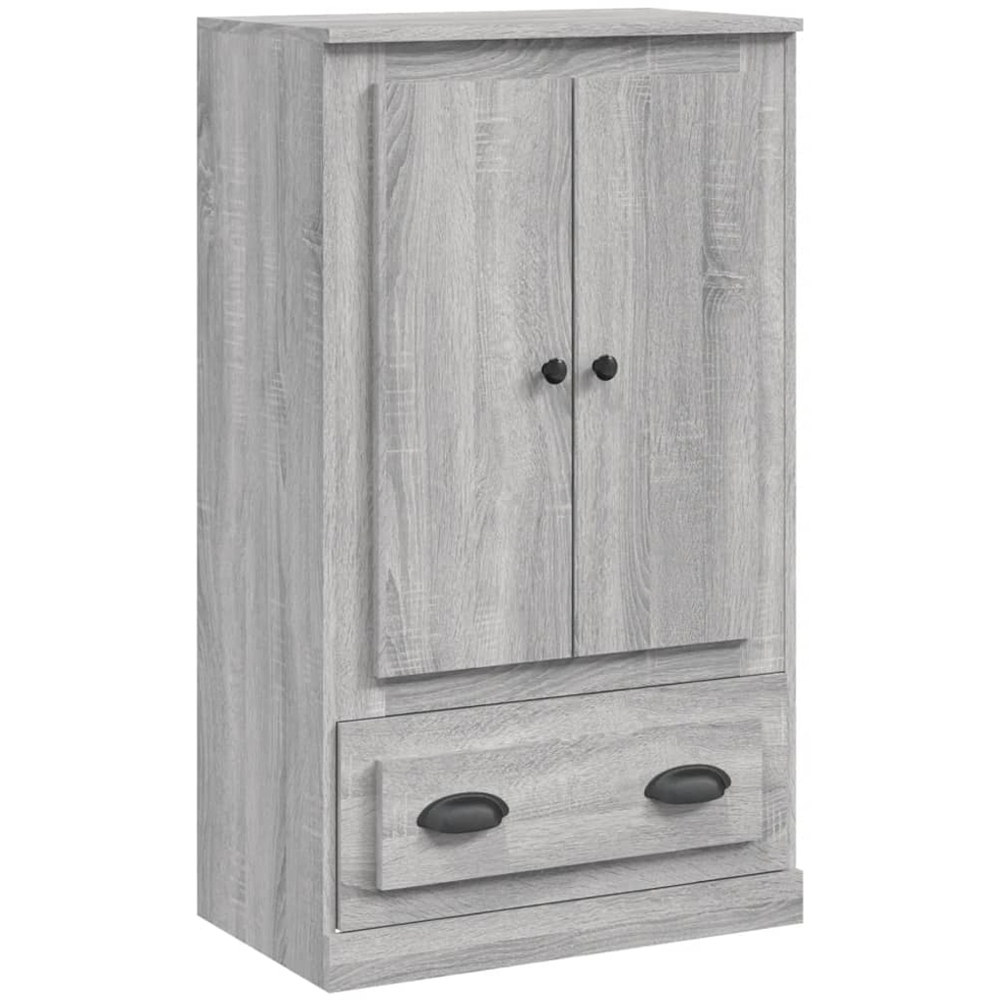 vidaXL 2 Door Single Drawer Grey Sonoma Highboard Image 2