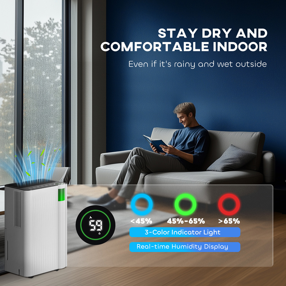 Portland Dehumidifier with Filter and Child Lock 12L Image 8