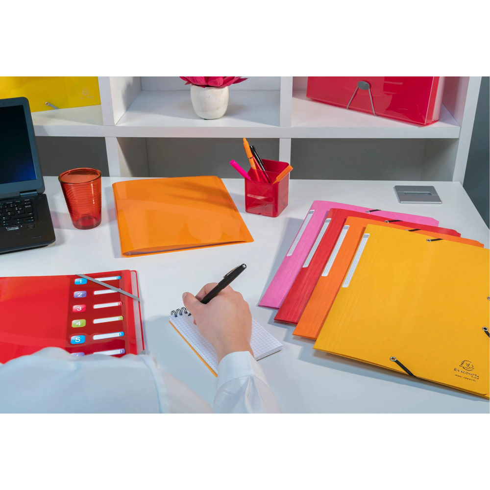 Exacompta Idearama A4 Multicolour PP 60 Pocket Display Book 8 Pack Image 2