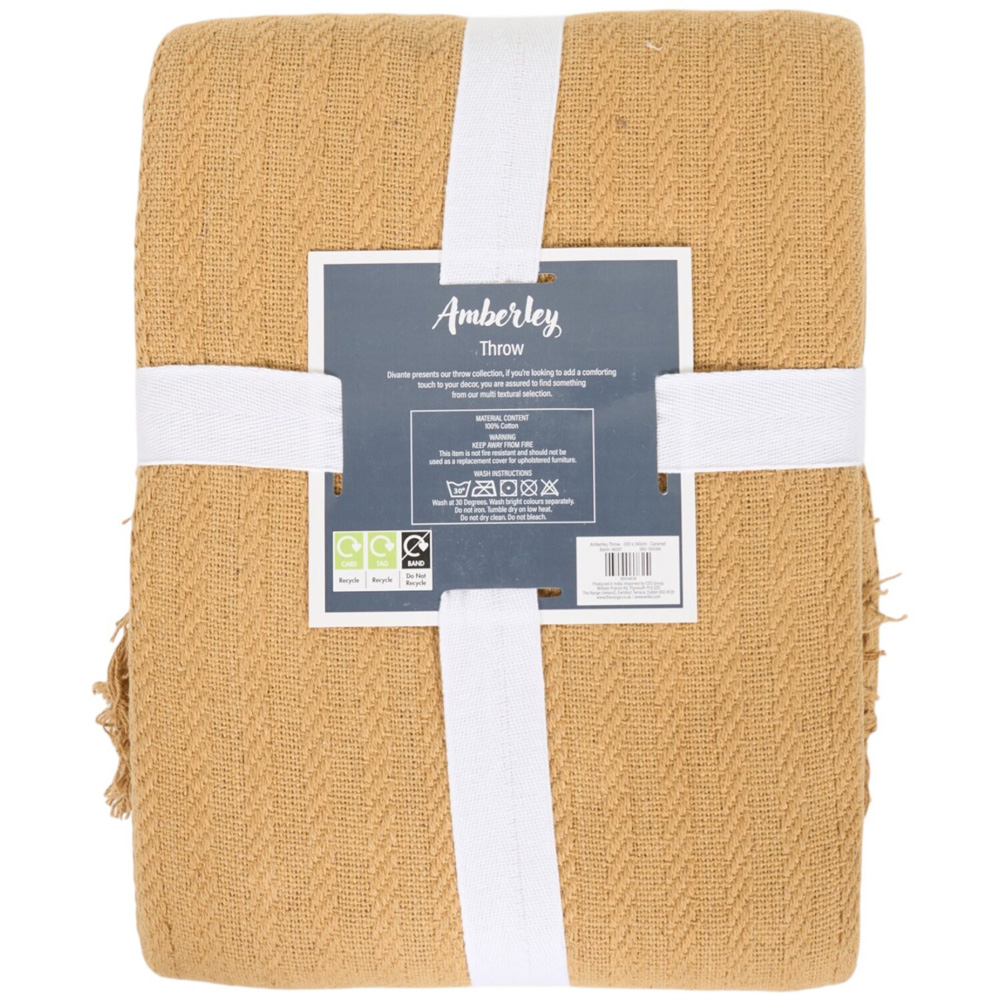 Amberley Throw Caramel Image 3