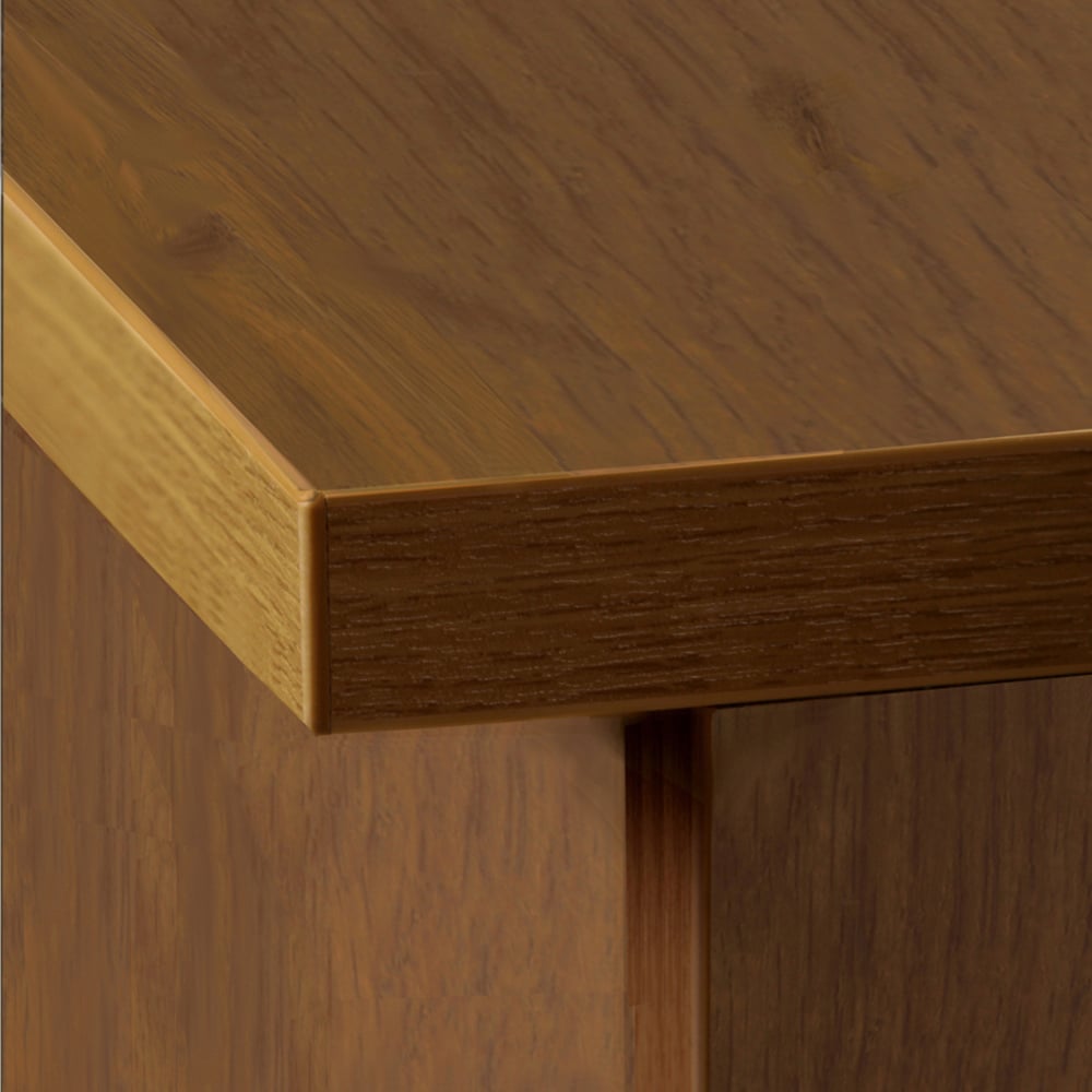 R White Cabinets 2 Door English Oak Mid Height Cupboard Image 3