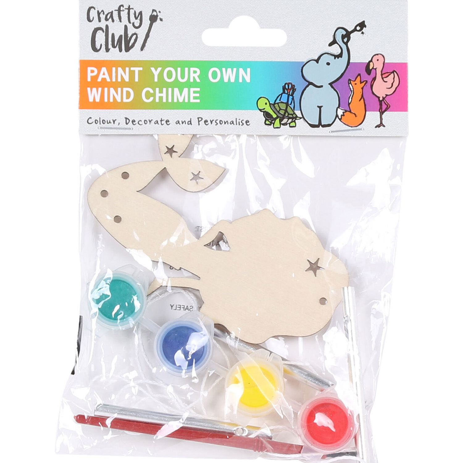 Single Crafty Club Paint Your Own Wind Chime Kit in Assorted styles Image 2