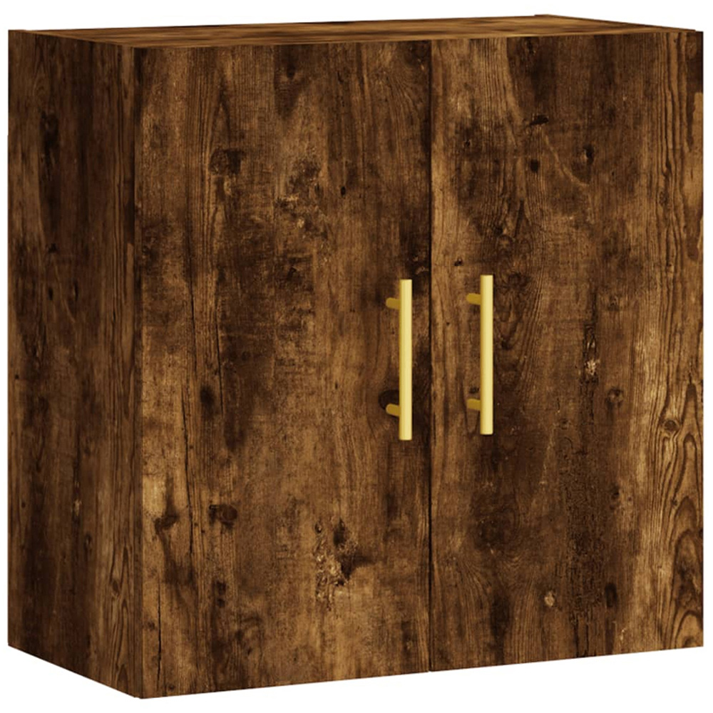 vidaXL 2 Door Smoked Oak Wall Cabinet Image 2