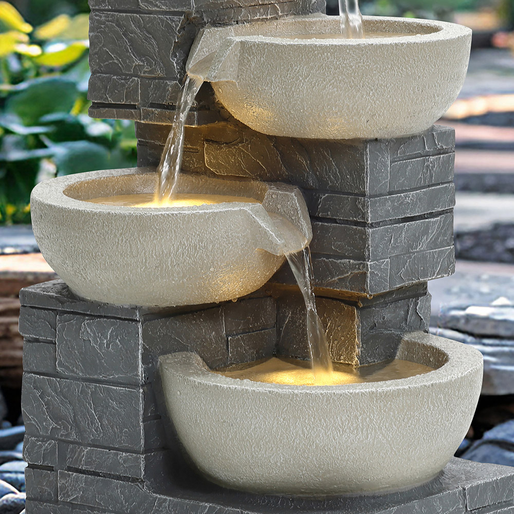 Charles Bentley 4 Tier Cascading Bowls Water Feature Image 4