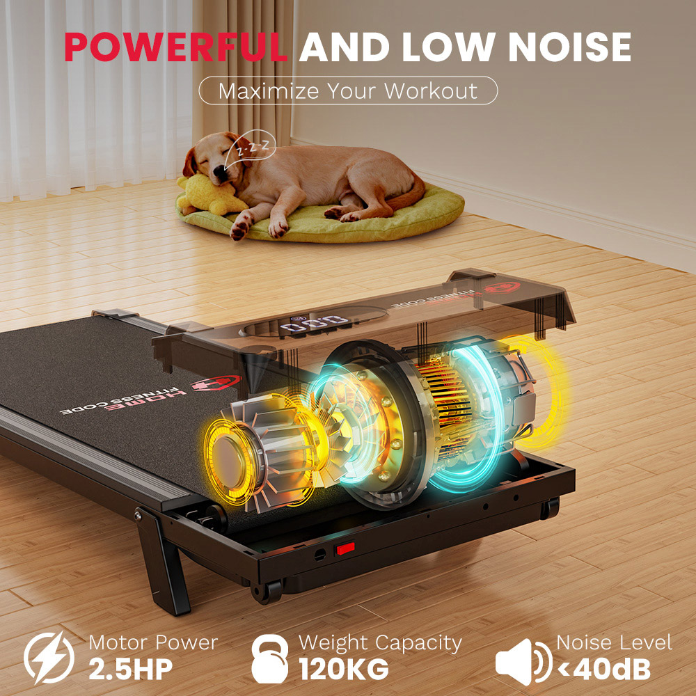Rattrix Black Manual Incline Walking Treadmill Image 2