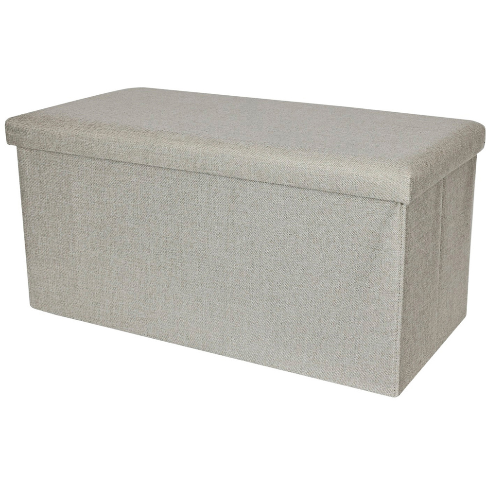 Linen Storage Trunk Cream Image 2