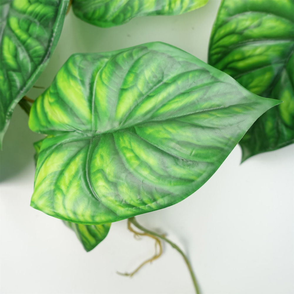 Leaf Green Trailing Alocasia Dragon Scale Hanging Artificial Plant 4ft Image 3