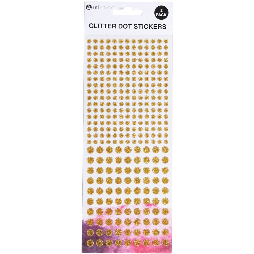 Art Studio Glitter Dot Stickers Image