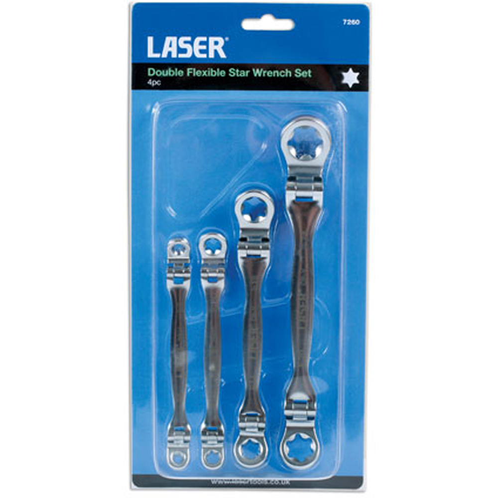 Laser 7260 4 Piece Flexible Star Spanner Set Image 5