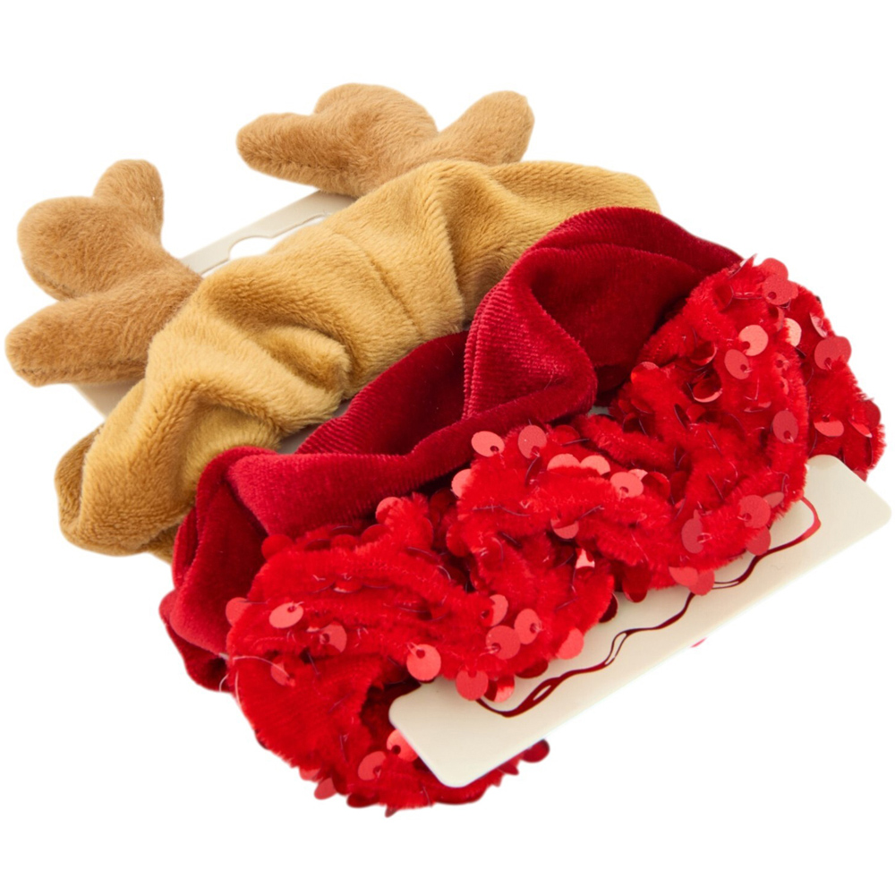 Pack of 3 Velvet Scrunchies Image 3