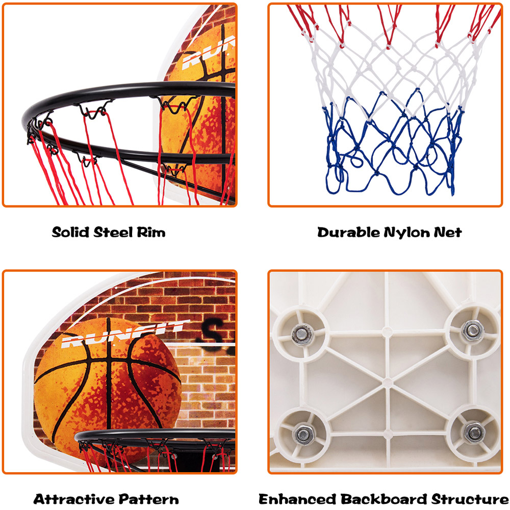 Costway Mini Basketball Door and Wall Hoop Image 6