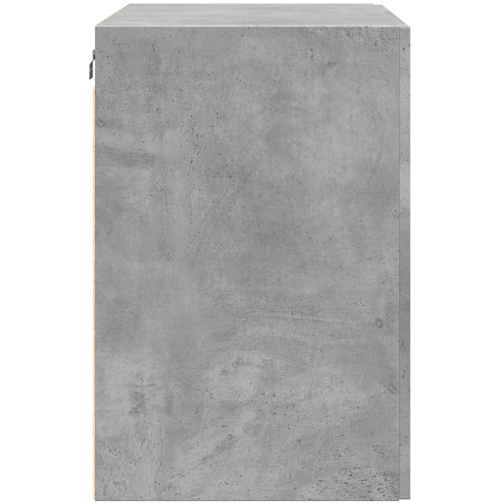 vidaXL 2 Door Concrete Grey Wooden Wall Cabinet Image 5