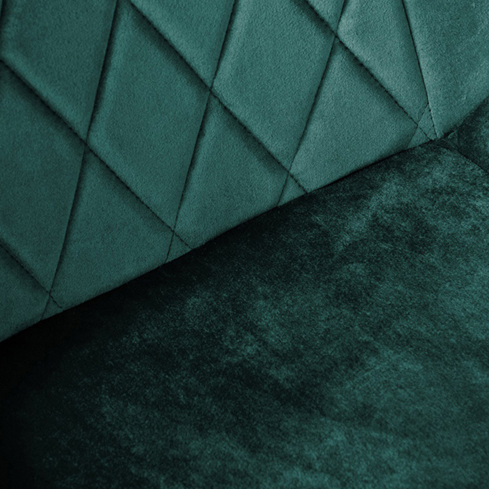 Furniturebox Copeland Cesano Marble Effect 2 Seater Dining Set White Green and Black Image 7