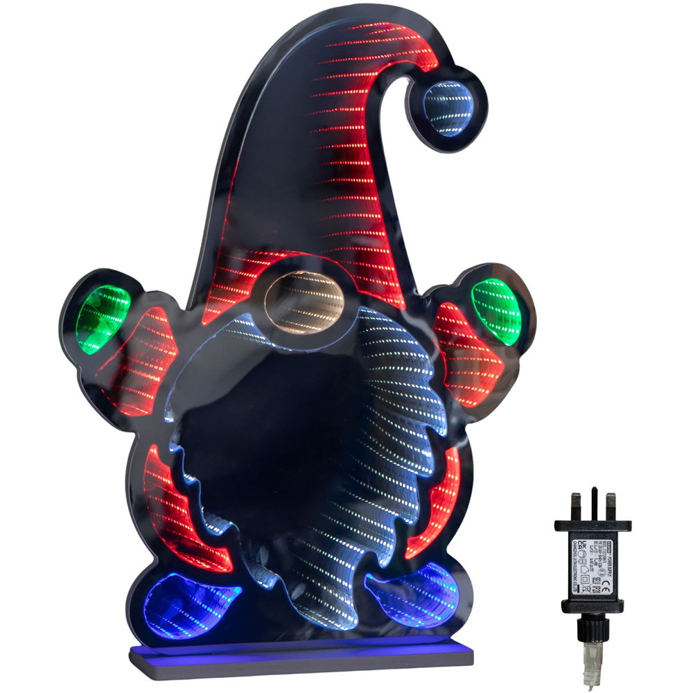 Samuel Alexander Multicolour LED Light Up Gnome Infinity Light Christmas Decoration 60cm Image 9