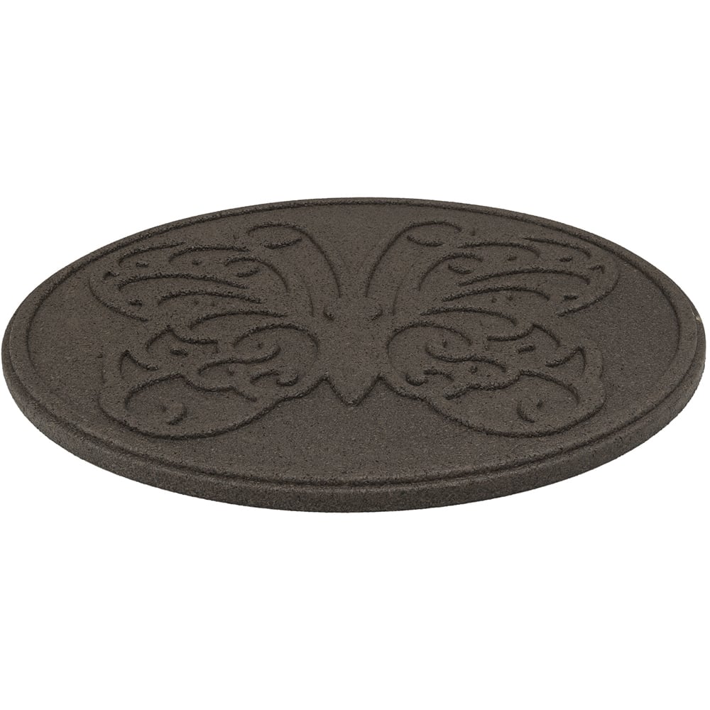 Nicoman Brown Butterfly Reversible Garden Stepping Stone 46cm 4 Pack Image 5