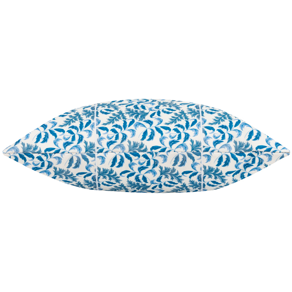 Paoletti Minton Blue Tile Floral UV & Water Resistant Outdoor Cushion Image 2