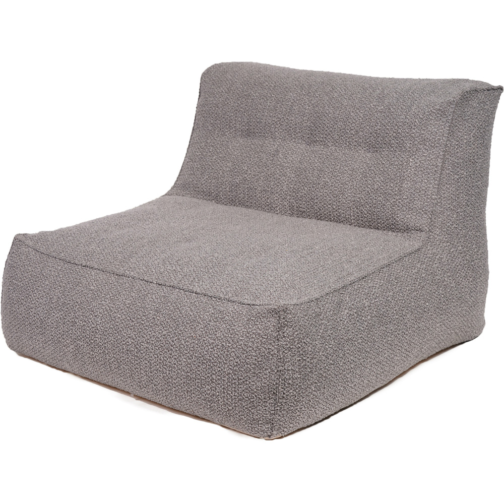 Kaikoo Grey Quilting Boucle Lounger Image 3