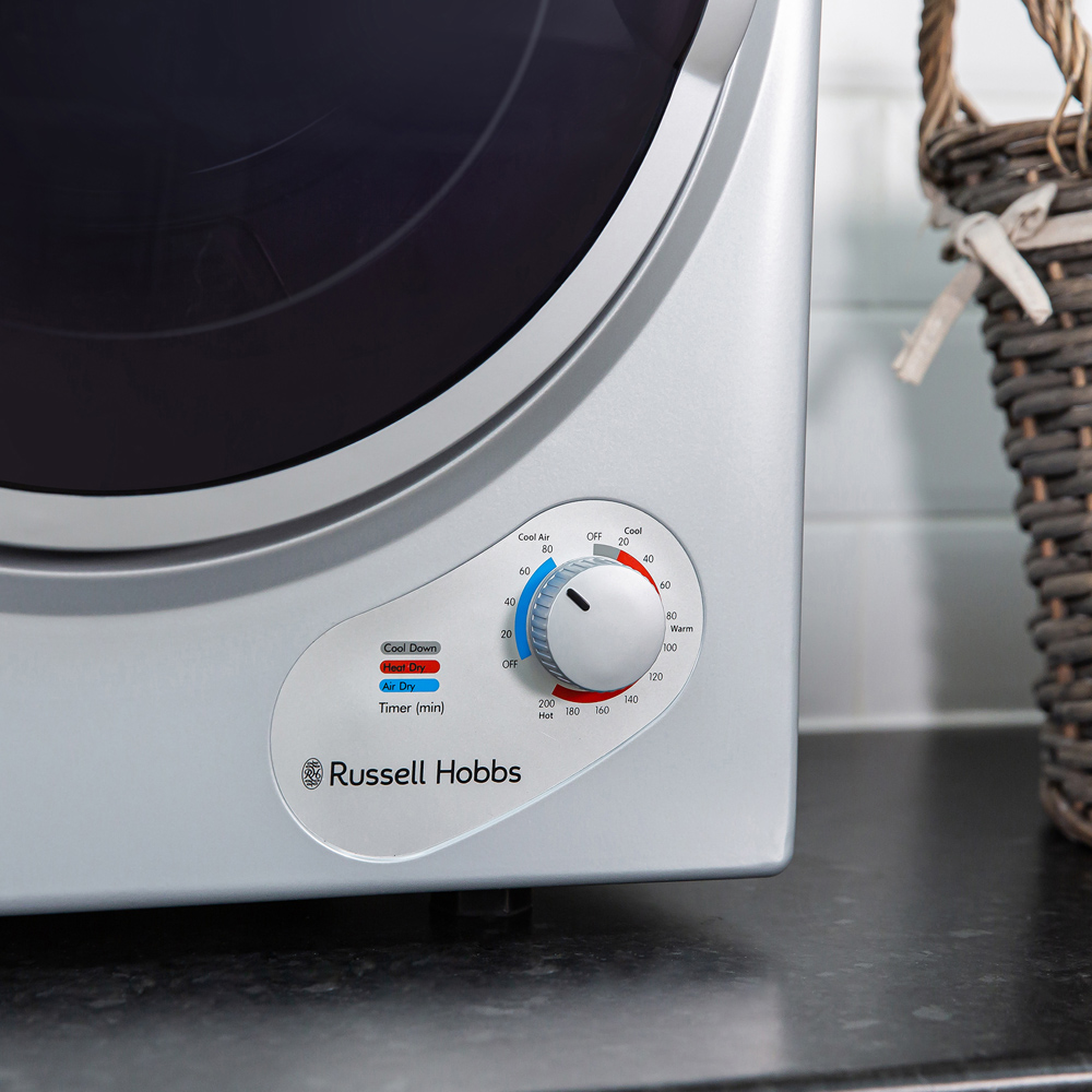 Russell Hobbs RH3VTD800S Silver 2.5kg Vented Tumble Dryer Image 6
