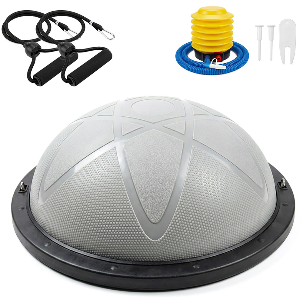 Traderight Centra Half Balance Ball Trainer with Resistance Band Image 3