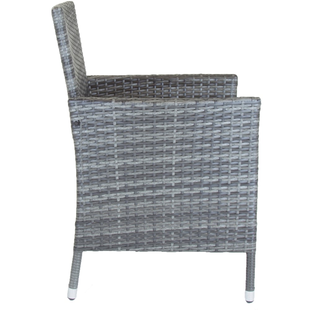 Charles Bentley Pair of Rattan Chairs Grey Image 5