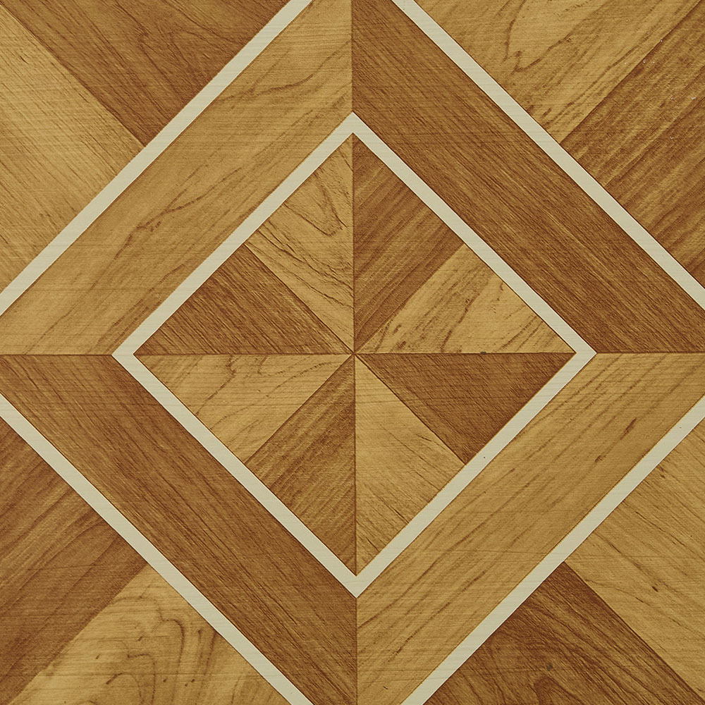 Living and Home Wood Grain Pattern PVC Self-Adhesive Parquet Flooring Tile 30 x 30cm 30 Pack Image 3