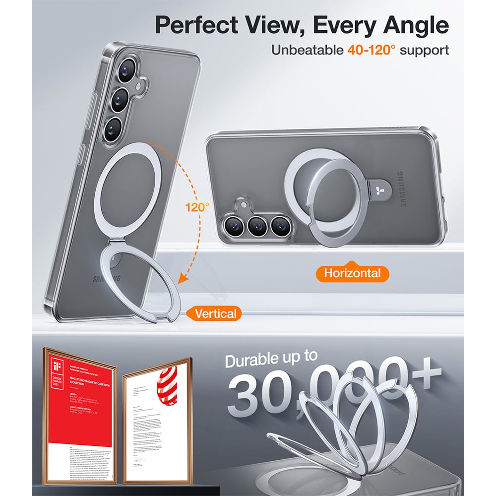 Torras Ostand Clear Samsung S25 Phone Case Image 4