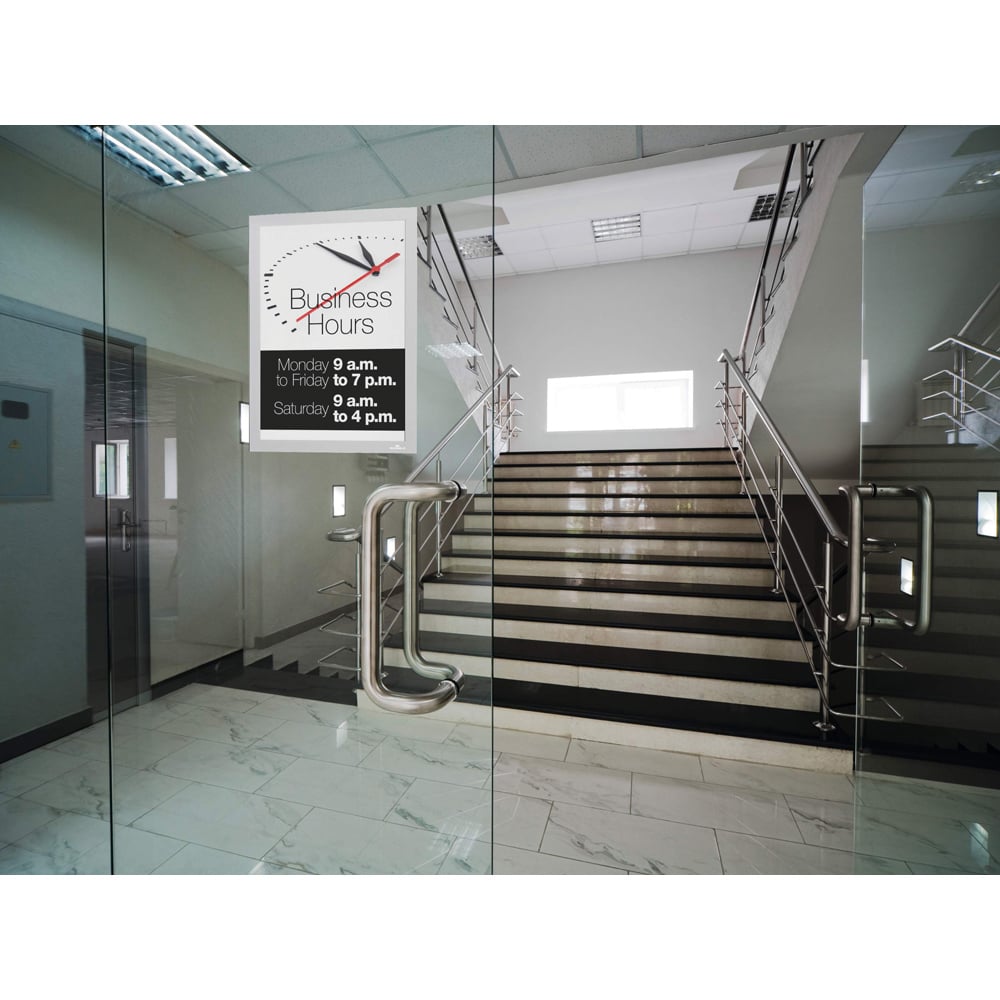 Durable Duraframe A4 Silver Self Adhesive Magnetic Signage Frame 10 Pack Image 8
