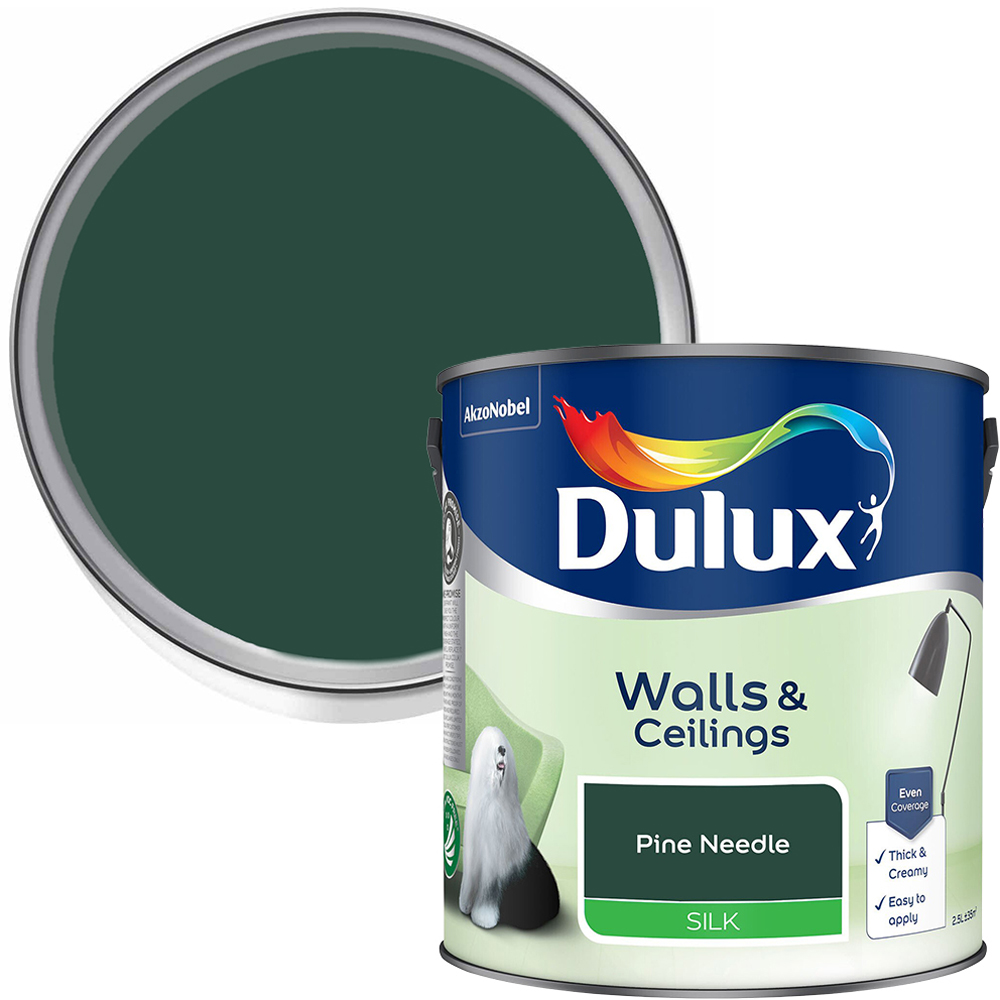 Dulux Silk Emulsion Paint - Pine Needle / 2.5l Image 1