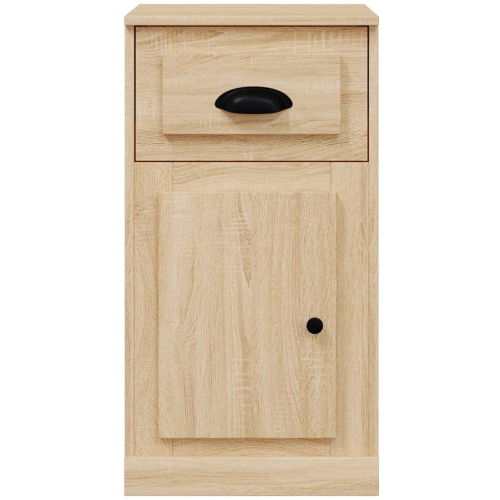 vidaXL Single Door Single Drawer Sonoma Oak Side Cabinet Image 5