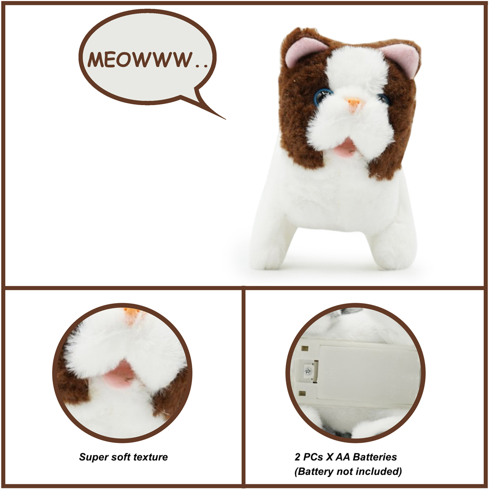Pugs at Play Bella Interactive Walking Cat Plush Soft Toy Image 8