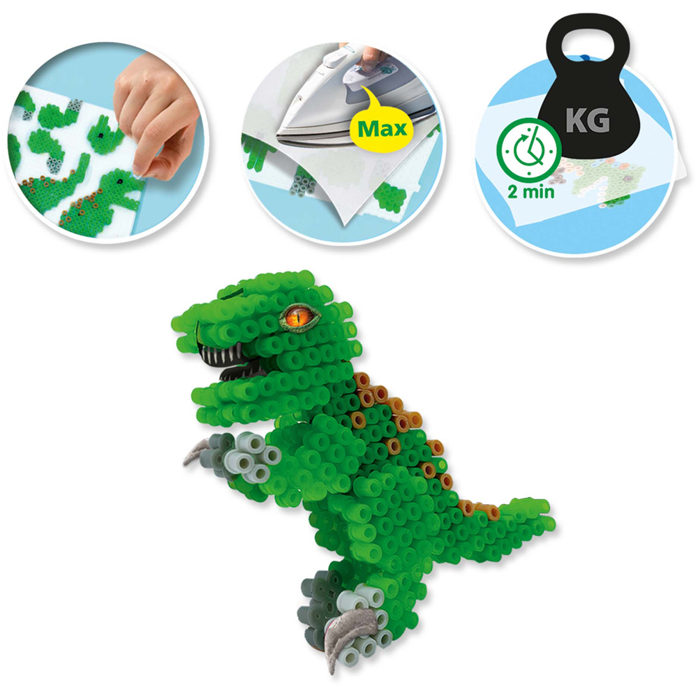 SES Creative Beedz Dinos Iron On Beads Kit 1800 Piece Image 5