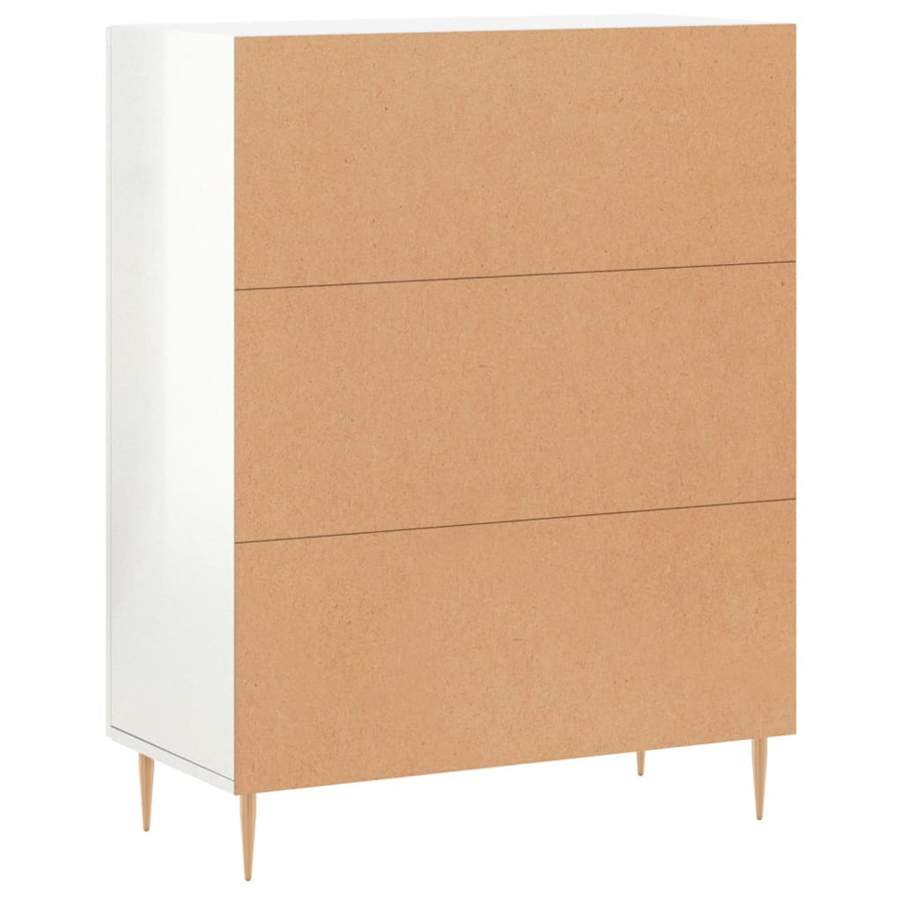 vidaXL 2 Door High Gloss White Sideboard Image 8