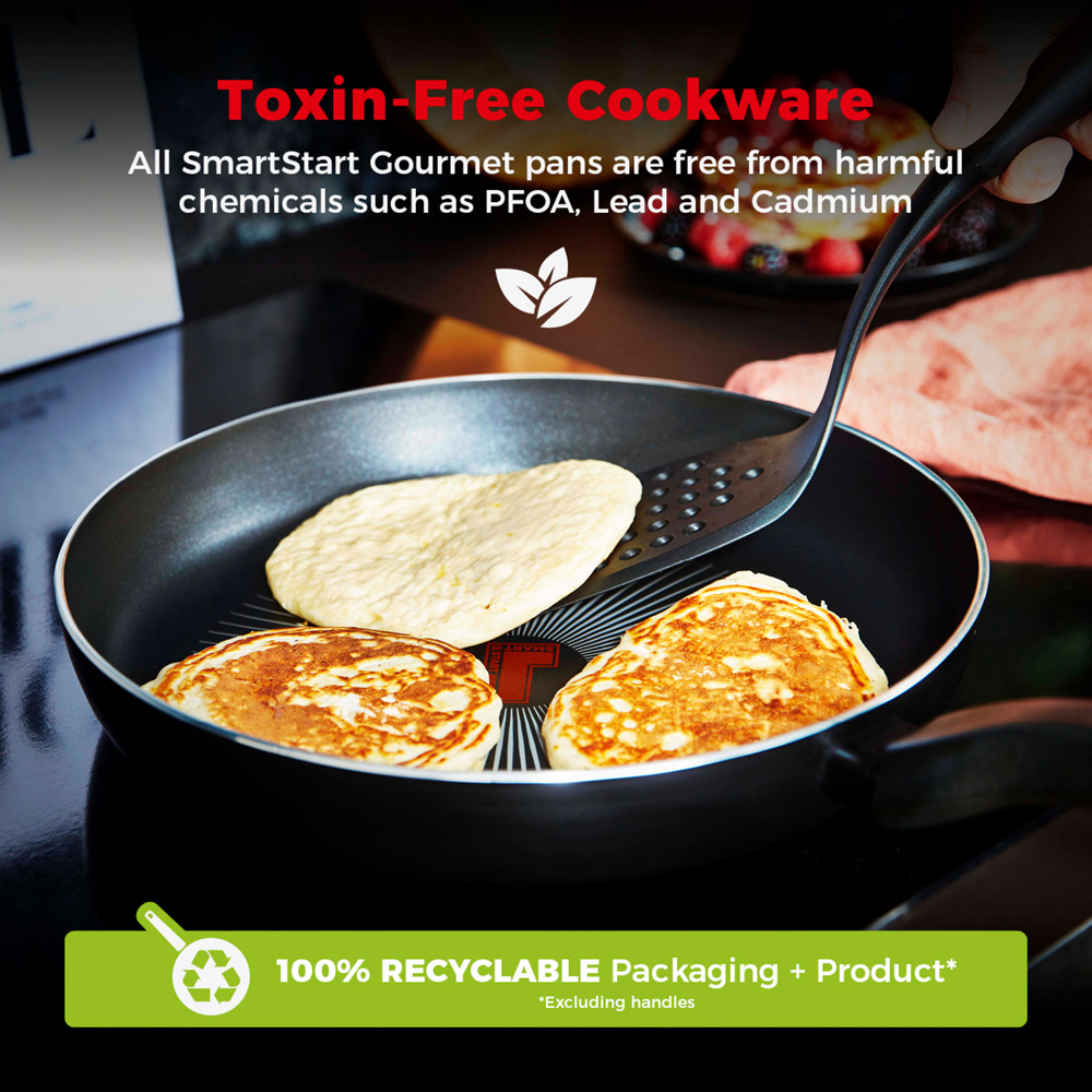 Tower Smart Start 28cm Black Aluminium Non-Stick Gourmet Frying Pan Image 5