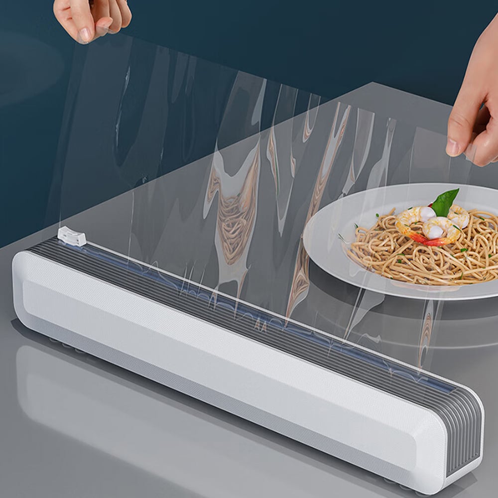 Living and Home Magnetic Cling Film Wrap Dispenser with Slide Cutter Image 6