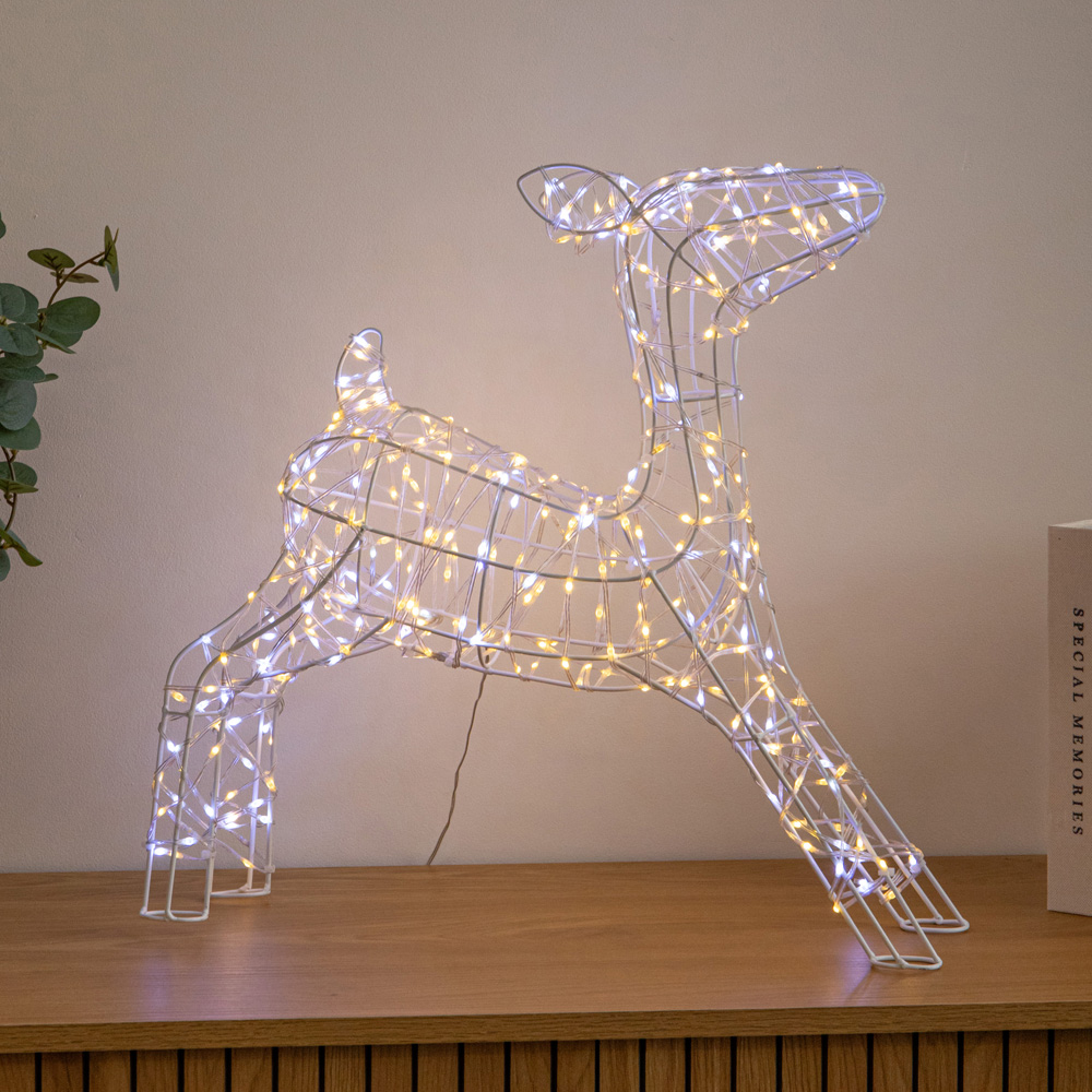 Samuel Alexander Cool and Warm White LED Light-Up Twinkling Christmas Baby Reindeer 41cm Image 3