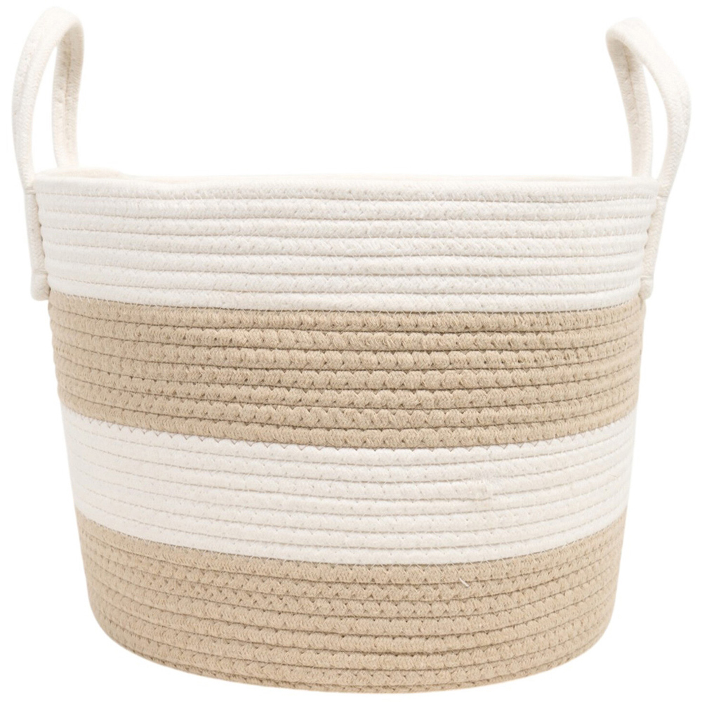 Striped Storage Basket Image 2