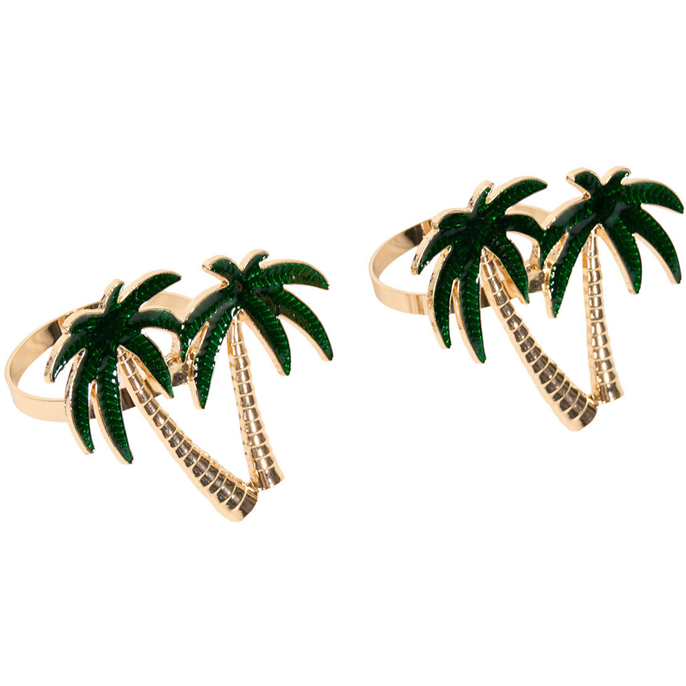 Pack of 2 Palm Tree Napkin Rings Image 2