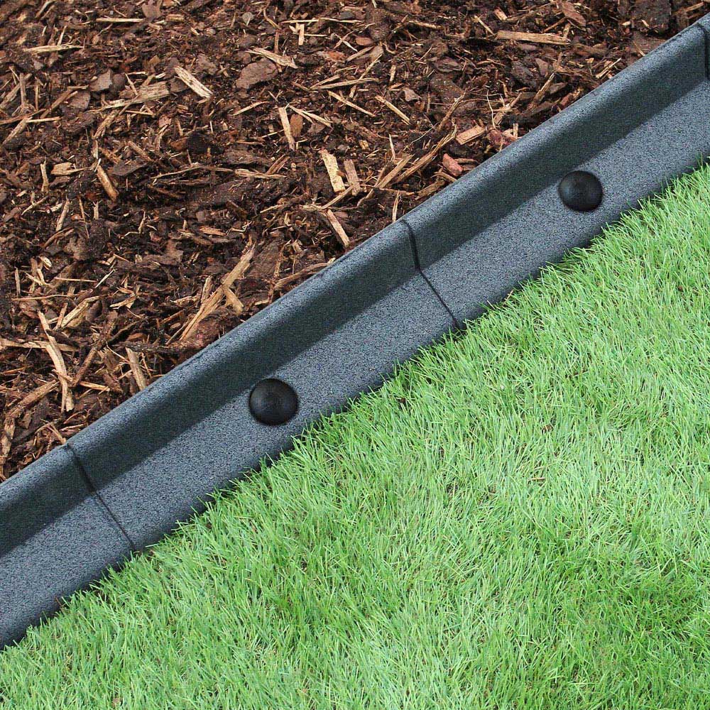 MonsterShop Grey 4ft 22 Pack Flexible Lawn Edging Image 5