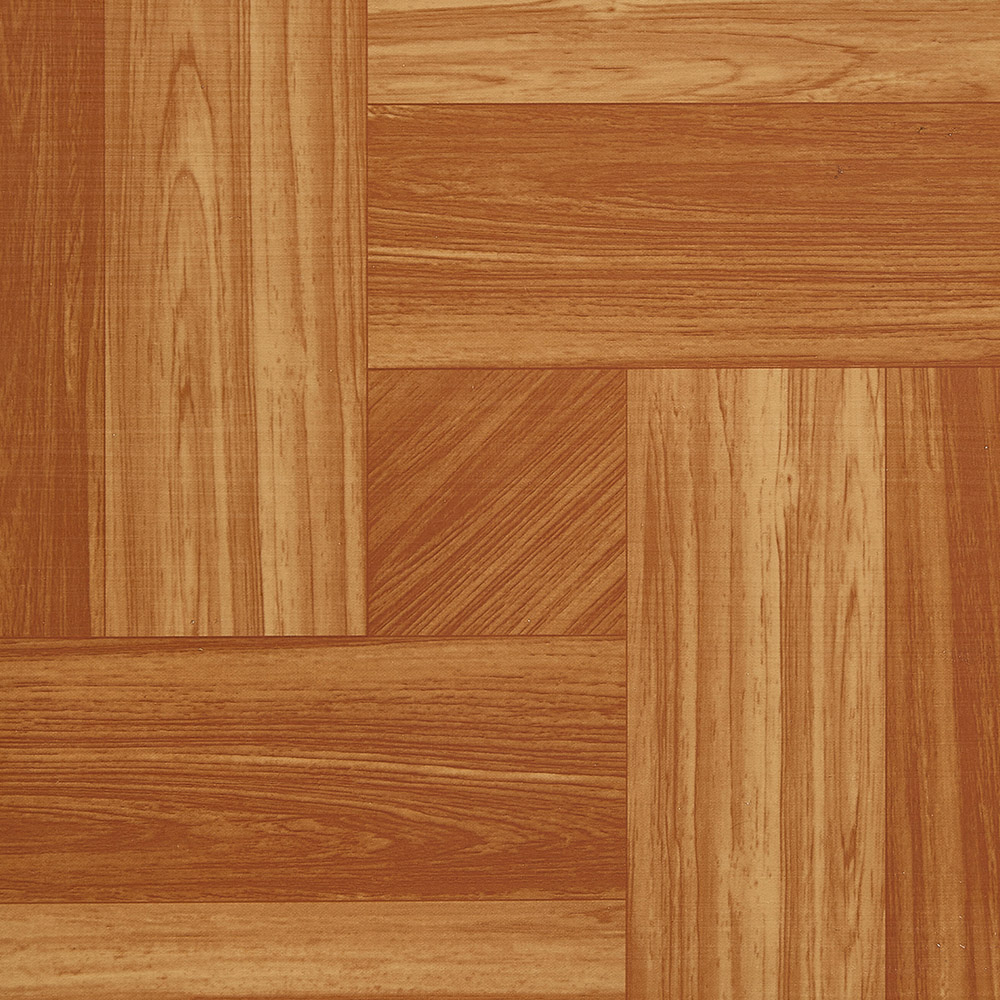 Living and Home Parquet Light and Dark Brown Self-Adhesive PVC Flooring Tile 10 Pack Image 3