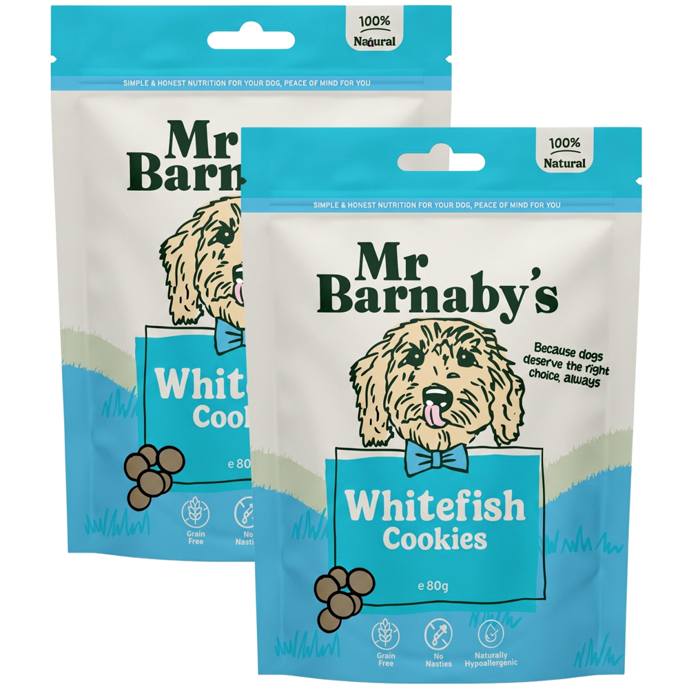 Mr Barnaby's Whitefish Cookies 80g 2 Pack Image 1
