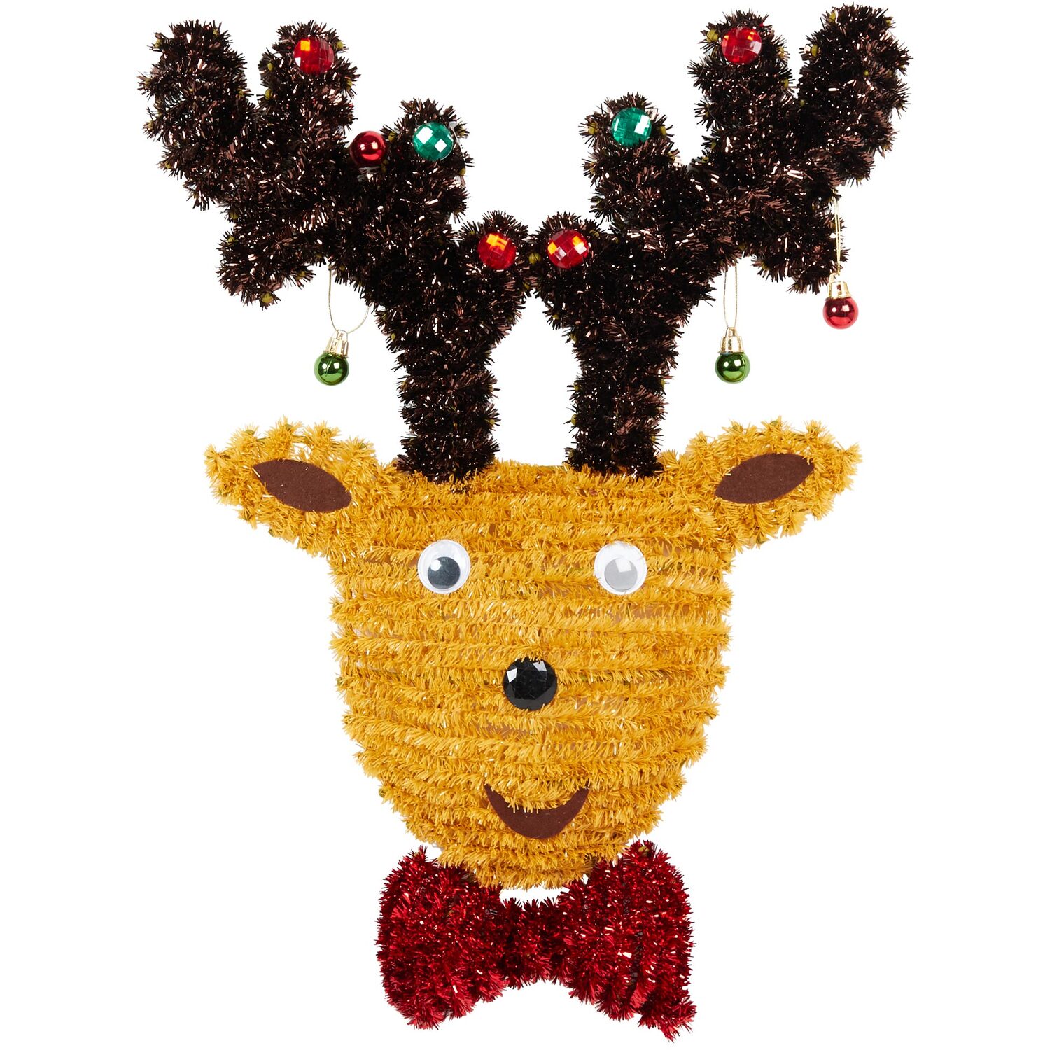 Christmas Tinsel Reindeer - Brown Image 1