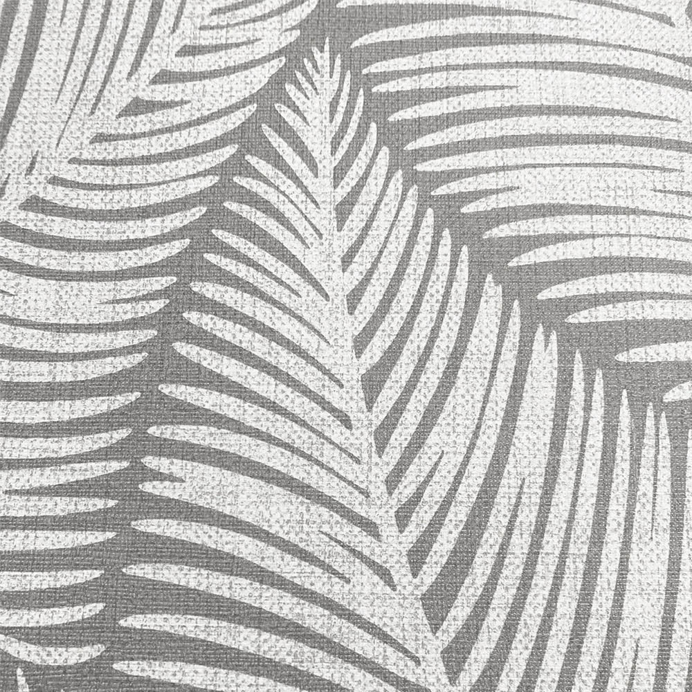 Muriva Denver Leaf Grey Wallpaper Image 4