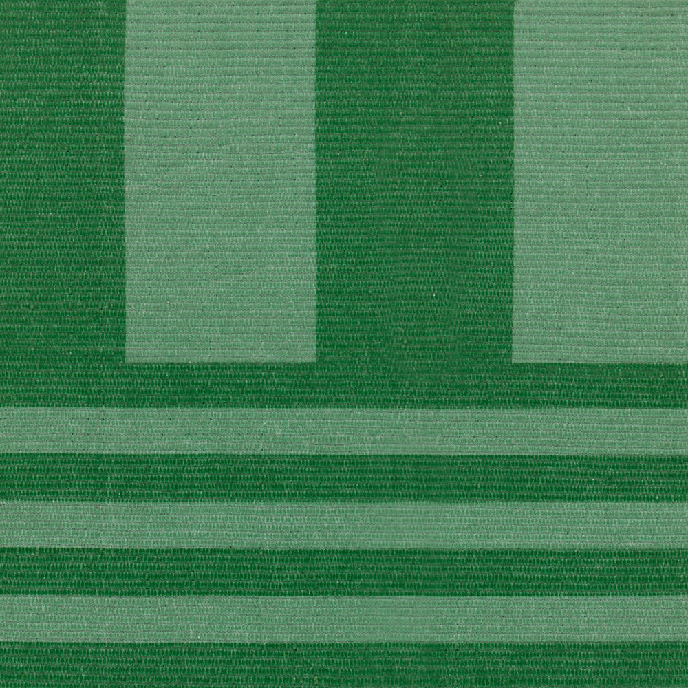 furn. Deck Green Stripe Printed Indoor and Outdoor Rug 120 x 120cm Image 2